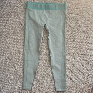 ✨Gym Shark Flex Lowrise Leggings Jade Green Size Large